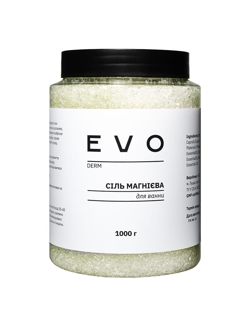 Сіль для ванни магнієва EVO DERM 150 г Сіль для ванни магнієва EVO DERM 150 г