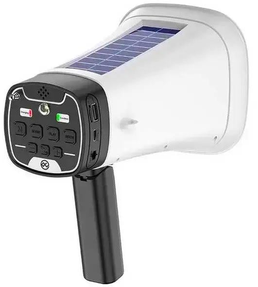 Мегафон-динамик премиум WSJAR L-026 солнечная зарядка FM-радио Bluetooth функция записи White (623210)