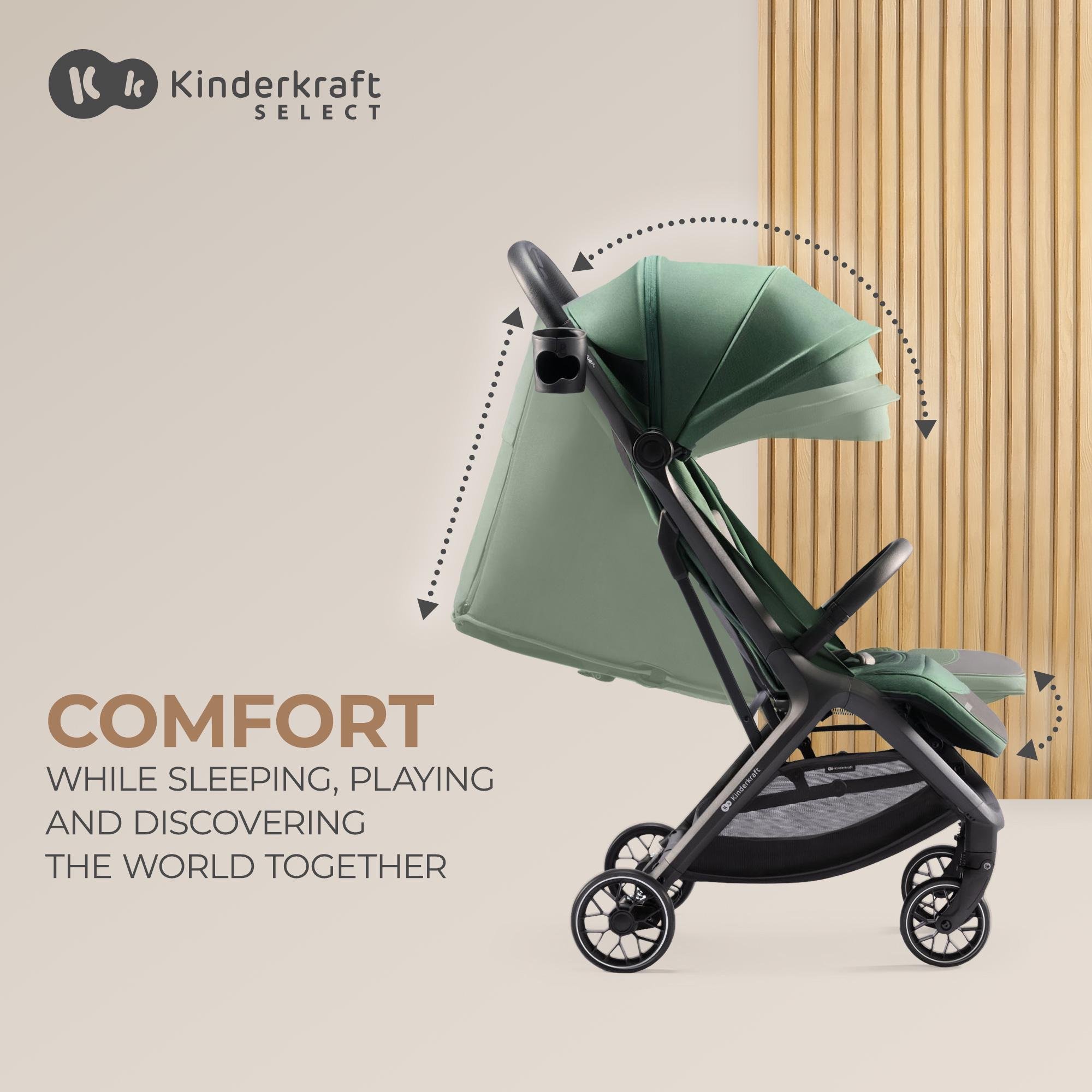 Коляска прогулянкова Kinderkraft Nubi 2 Cloudy Grey (KSNUBI02GRY0000) - фото 11