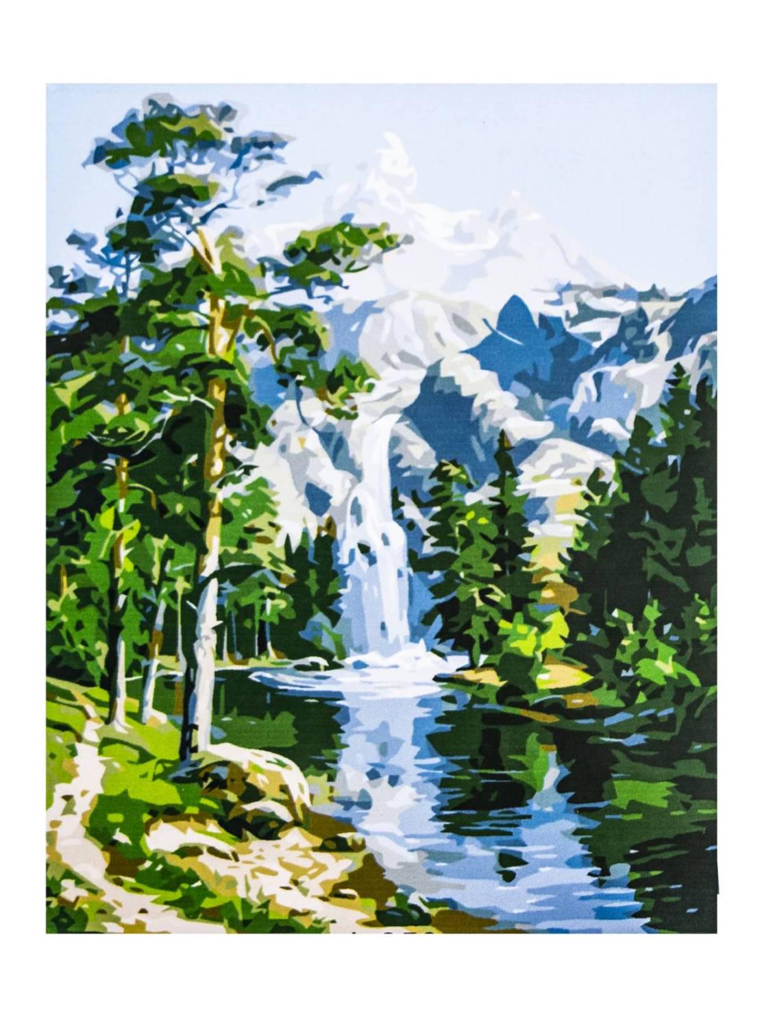 Картина по номерам Горы с красками и кистями 40х50 см Multicolor (JY059)