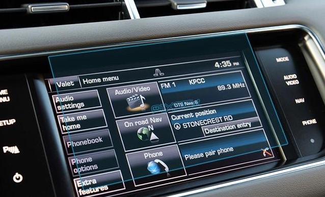 Стекло защитное Pixsel гибридный глянец на монитор Land Rover Range Rover 7,6“ 2013-2018