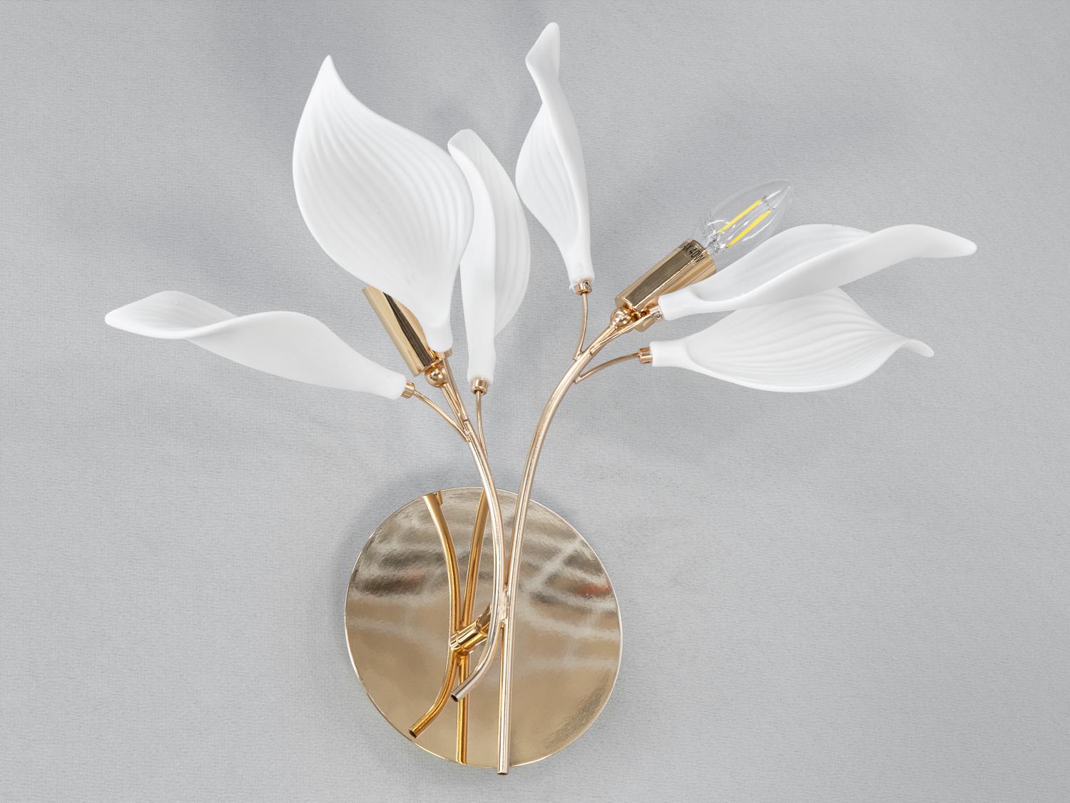 Бра с фарфоровыми элементами (7172-2W GD)