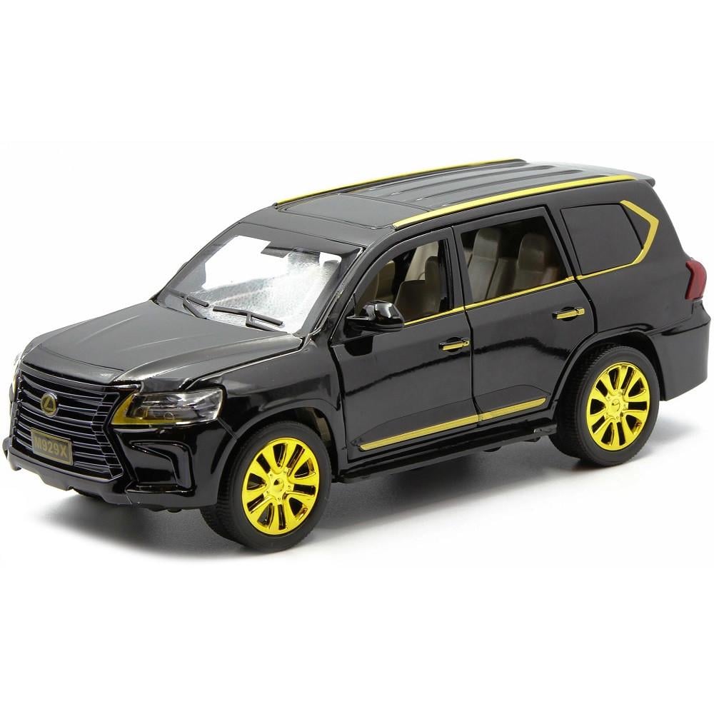 Игрушечная машинка металлическая AutoExpert Lexus LX570 1:24 коллекционная модель Черный (30101108)