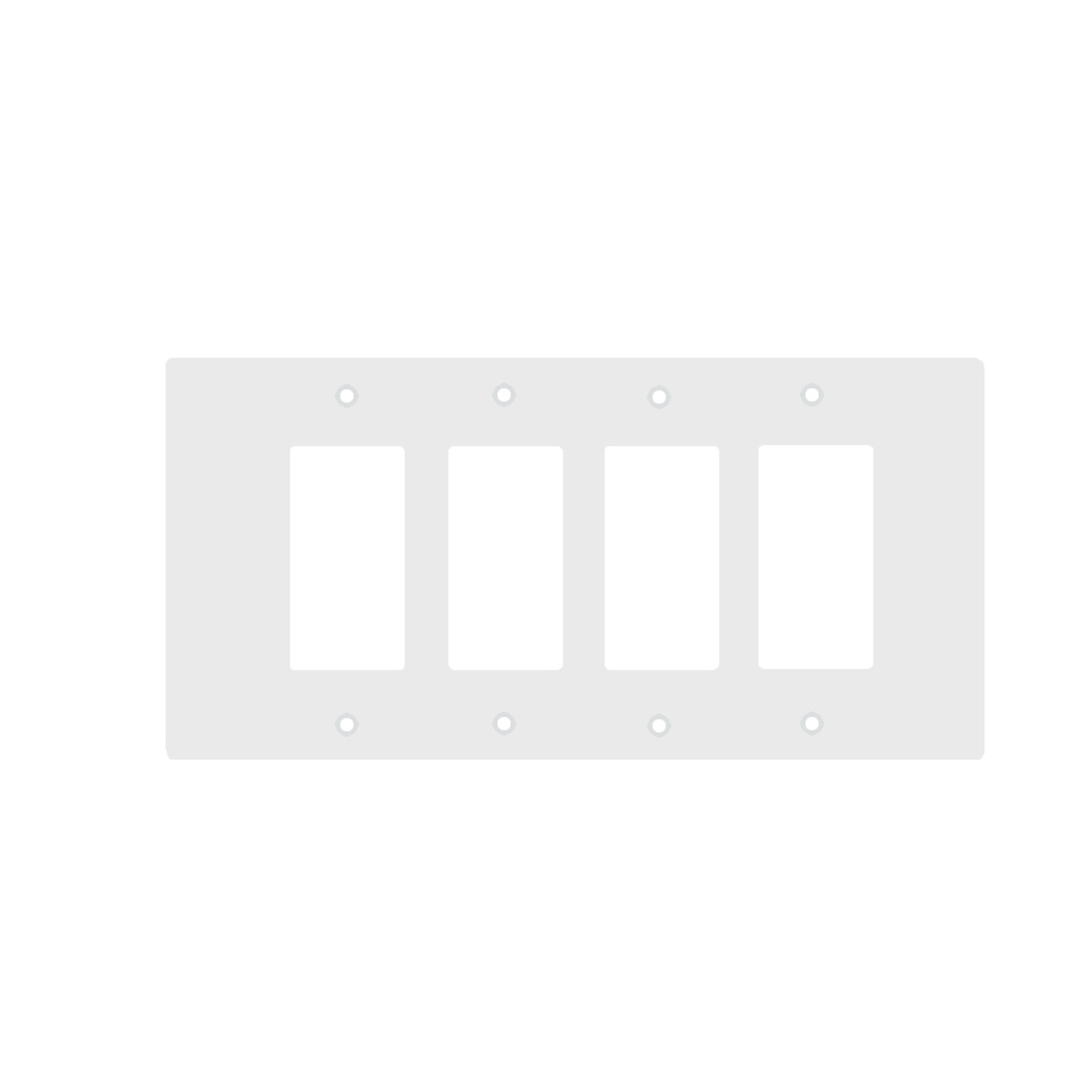 Рамка для аудио-видео розеток MONOPRICE MNP-R4W 4-ганг (9177985)
