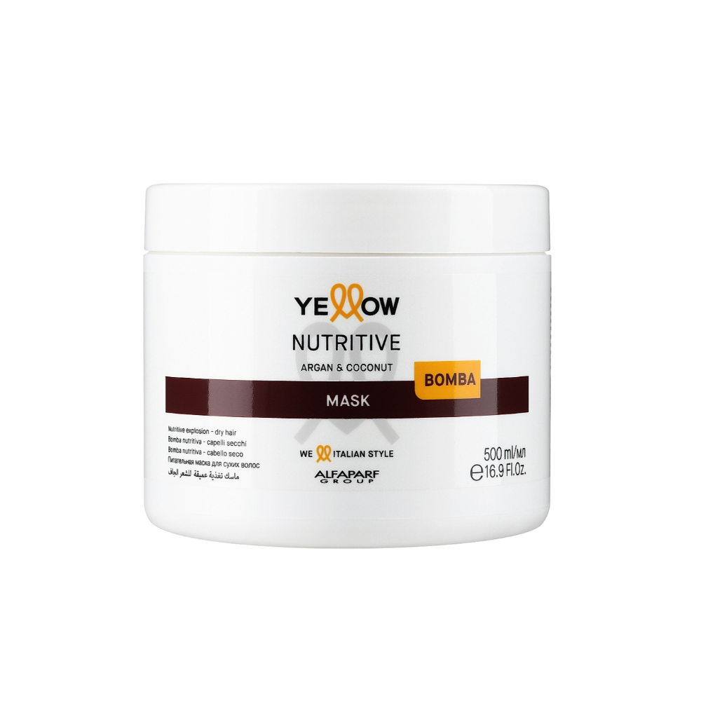 Маска живильна для волосся Yellow Nutrive Argan & Coconut Mask Bomb 500 мл