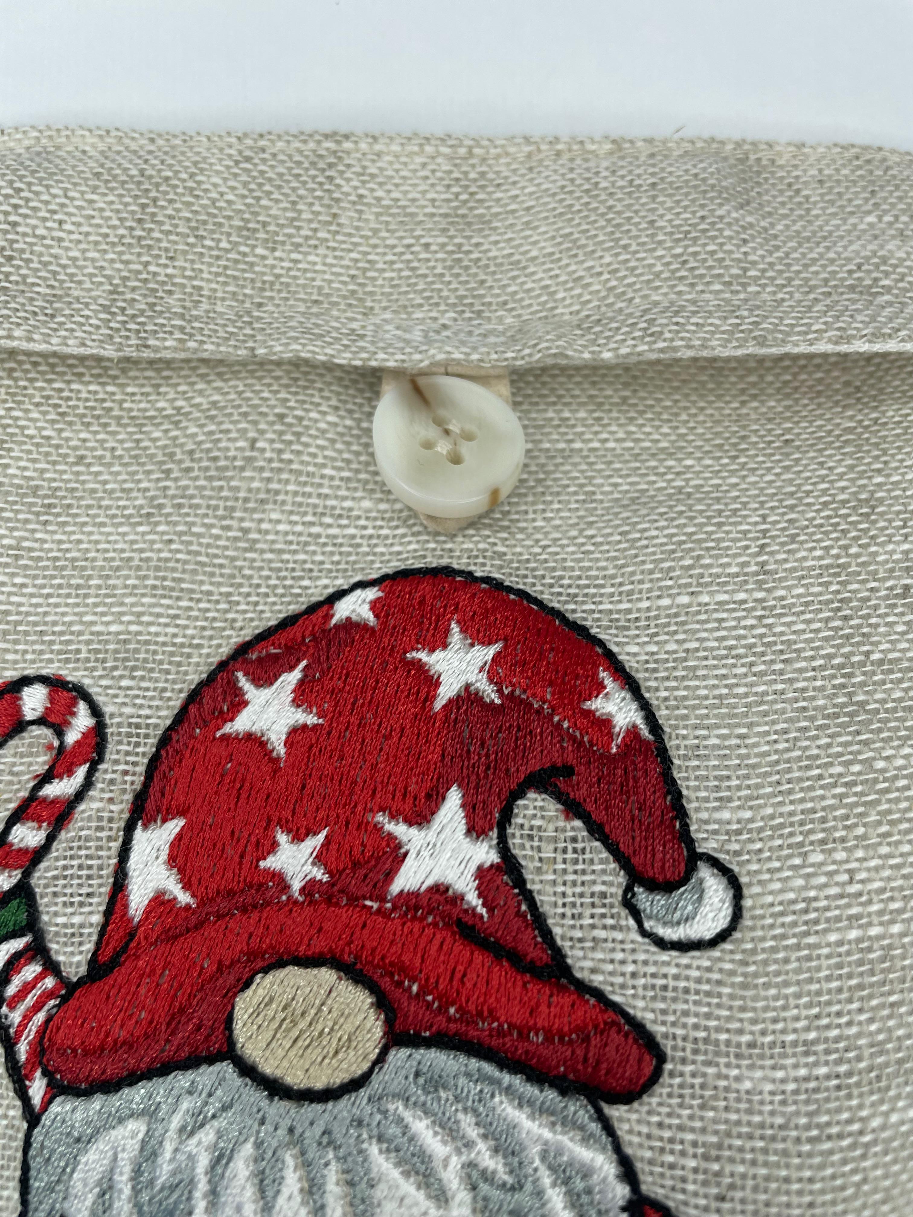 Подарочный мешочек с вышивкой Гном с конфетой 15х20 см (30837148) - фото 4 Подарочный мешочек с вышивкой Гном с конфетой 15х20 см (30837148) - фото 4