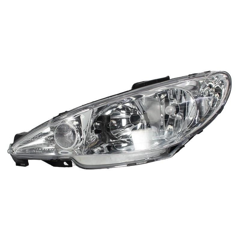 Фара передняя левая Peugeot 206 1998- H7/H7 (550-1121L-LD-EM)