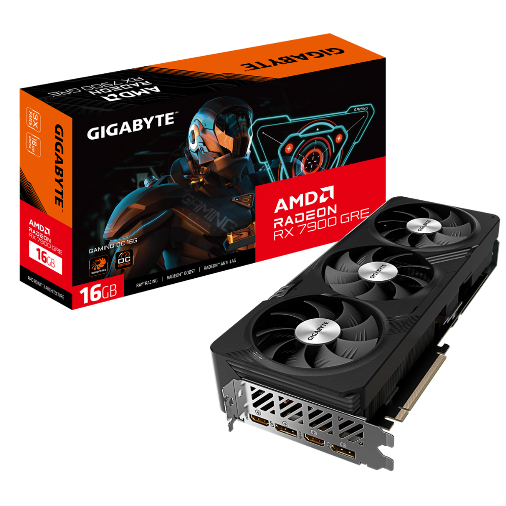 Видеокарта Gigabyte AMD Radeon RX 7900 GRE 16 ГБ GDDR6/18000 МГц (GV-R79GREGAMING OC-16GD) - фото 6
