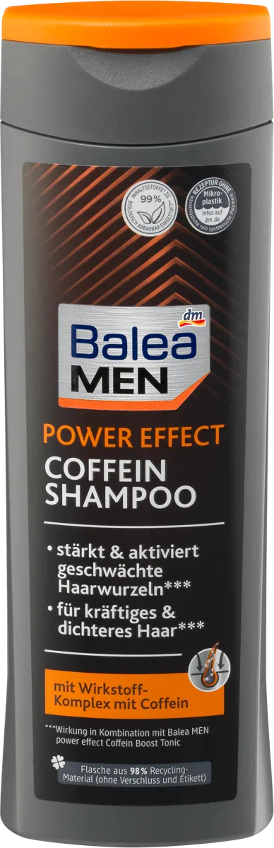 Шампунь чоловічий проти випадіння волосся Balea Men Power Effect Coffein 250 мл (20476437)