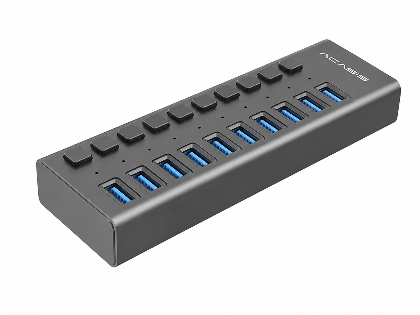 USB-хаб Acasis P10 USB 3.0 10 портов с дополнительным питанием (1008-243-00)