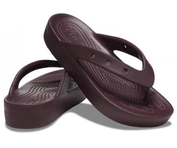 В'єтнамки жіночі Crocs Classic Platform Flip Brown р. 39-40 Коричневий (25546) В'єтнамки жіночі Crocs Classic Platform Flip Brown р. 39-40 Коричневий (25546)