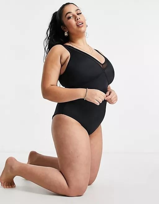 Сдельный купальник Asos р. 10078 5XL р. 56 Черный 