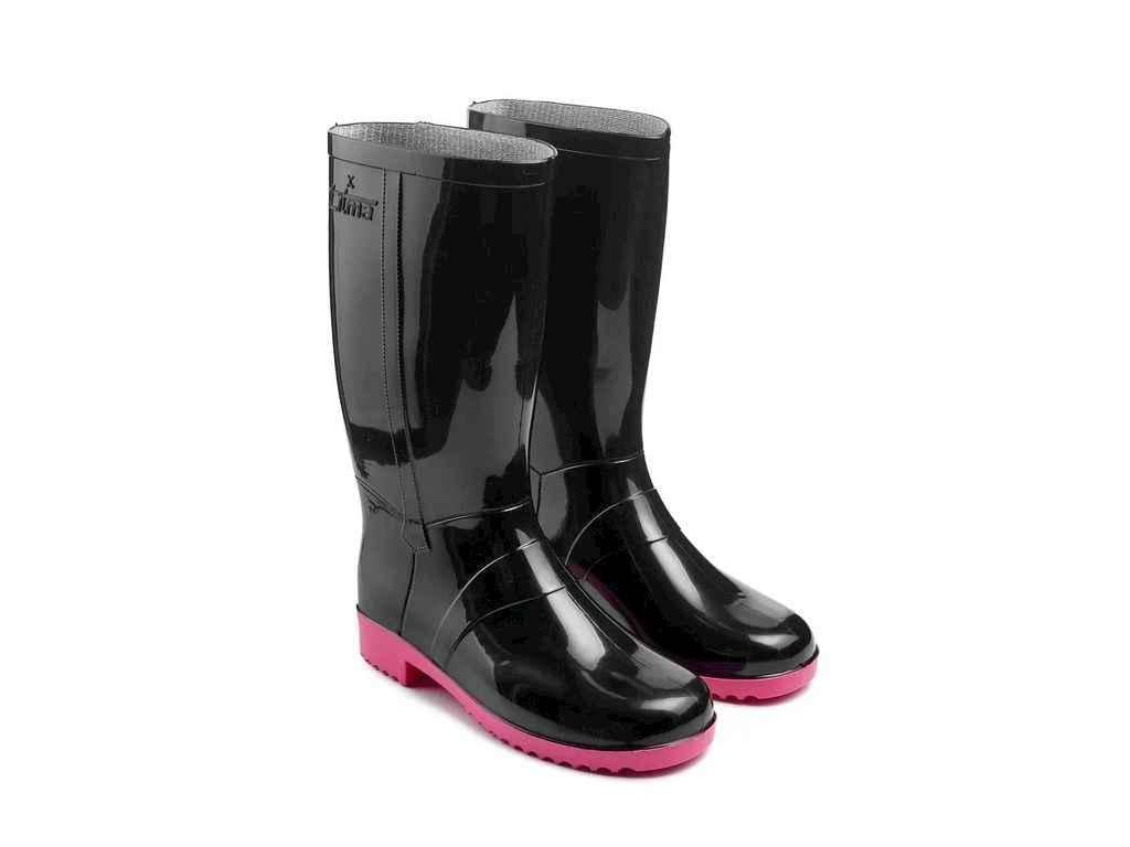 Сапоги резиновые женские Litma р. 41-42 Черно-розовый (1091872)