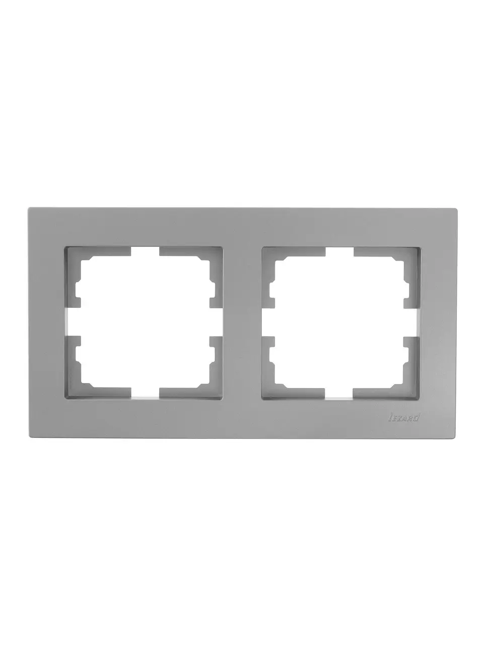 Рамка Lezard Vesna 2-местная горизонтальная Серый