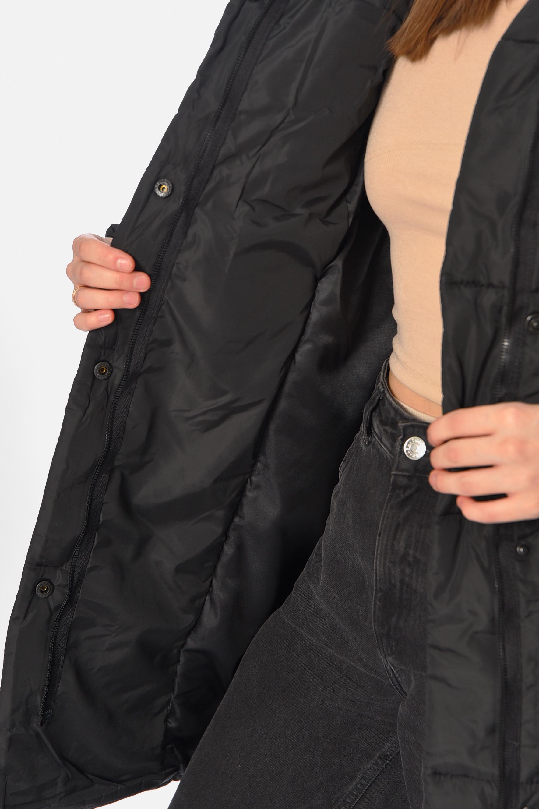 Куртка жіноча демісезонна L Чорний (196415) - фото 4