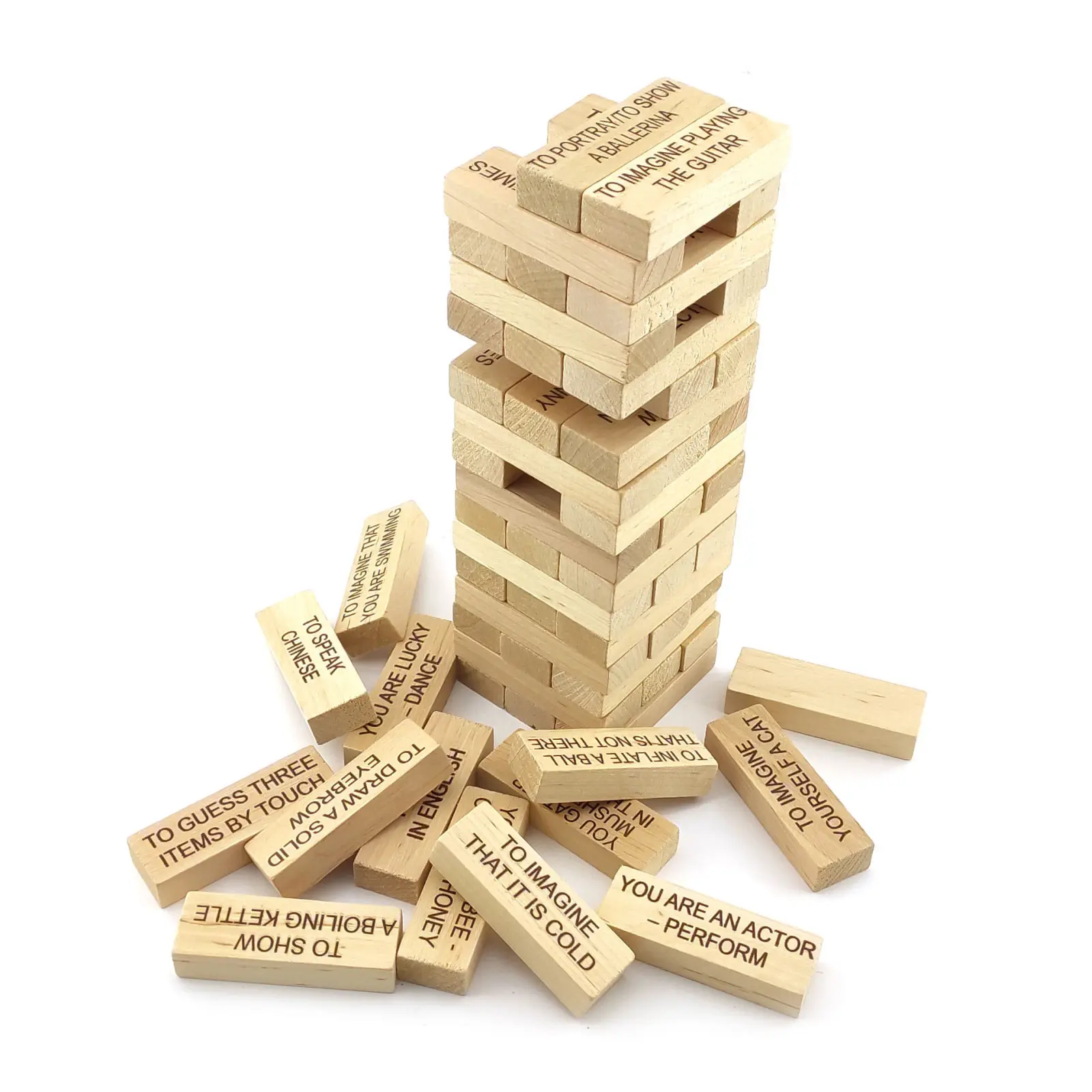 Игра настольная Дженга с фантами надписи на английском языке 60 брусков (29155F)