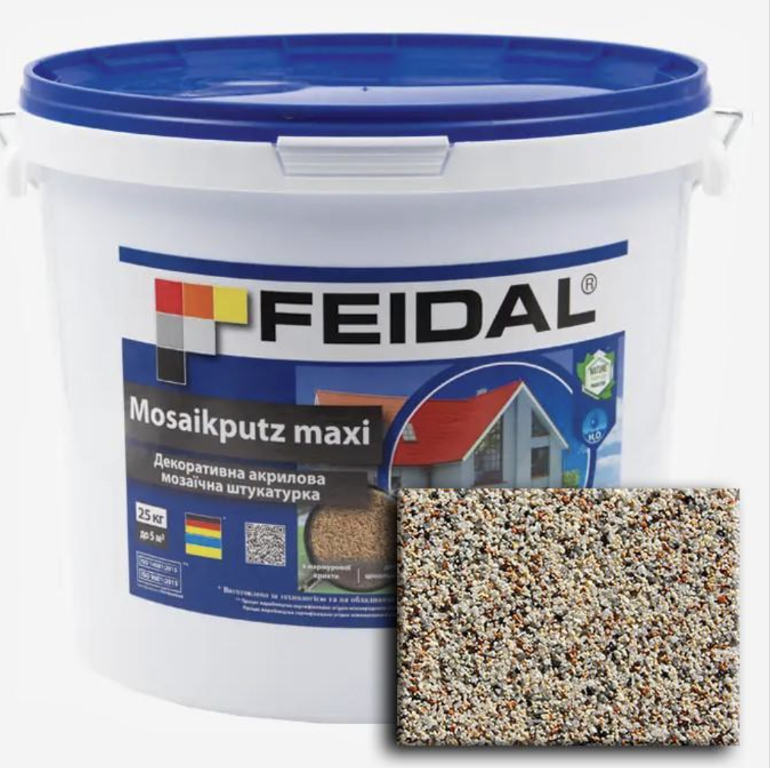 Декоративна штукатурка акрилова Feidal Mosaikputz maxi C30 мозаїчна 25 кг (27582152) Декоративна штукатурка акрилова Feidal Mosaikputz maxi C30 мозаїчна 25 кг (27582152)