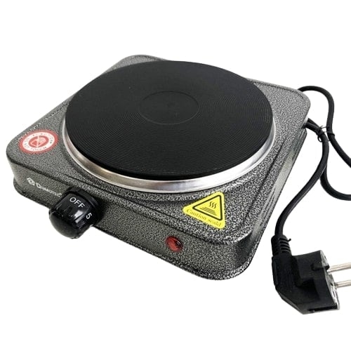 Электроплита Domotec MS-5821 настольная переносная одноконфорочная 1000 Вт (tf4091)