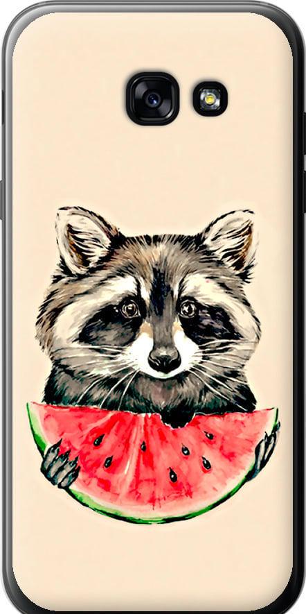 Чехол на Samsung Galaxy A5 (2017) Енотик с арбузом (4605t-444-42517)
