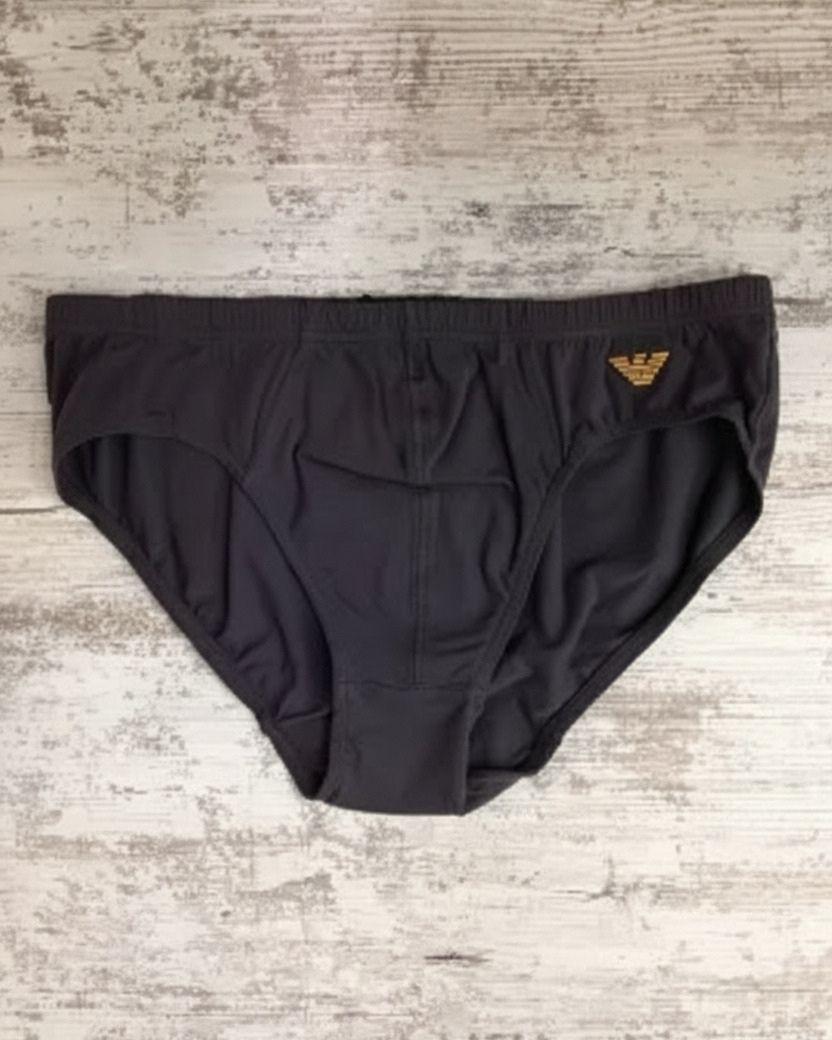 Трусы слипы мужские Emporio Armani M Серый (7A512-111618сер)
