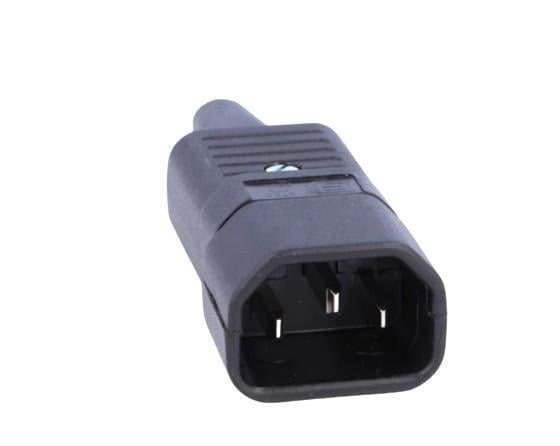 Штекер кабельный приборный 220B С14 3 контакта IEC 60320 E 250В 10А Schurter (000046474)