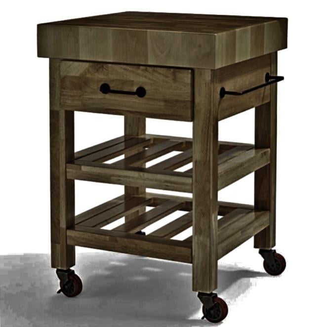 Стіл-візок з дерева Мадрей Капучино (СТЛ-004809)