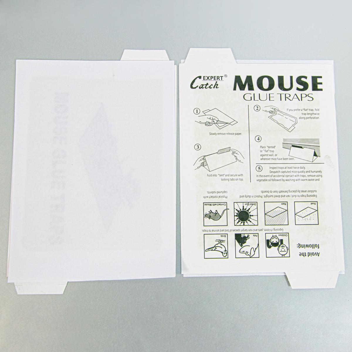 Клейова пастка для мишей Catch Expert Mouse glue traps 2 листи 13х18 см (1009058-Other) - фото 3