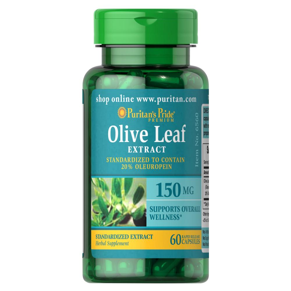 Натуральная добавка Olive Leaf Standardized Extract 150 mg 60 capsules (100-81-7467845-20)