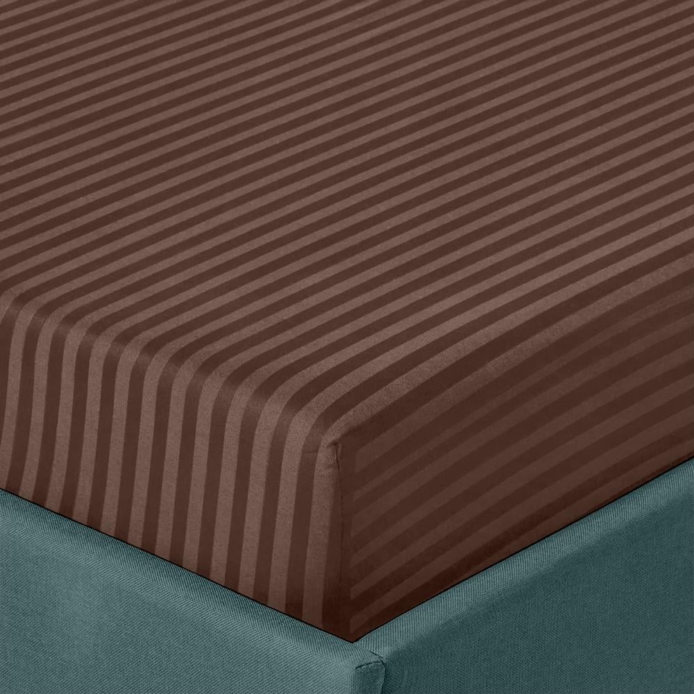 Простыня на резинке Zastelli Brown Stripes сатин хлопок 100х200+25 см Коричневый (31262364) Простыня на резинке Zastelli Brown Stripes сатин хлопок 100х200+25 см Коричневый (31262364)