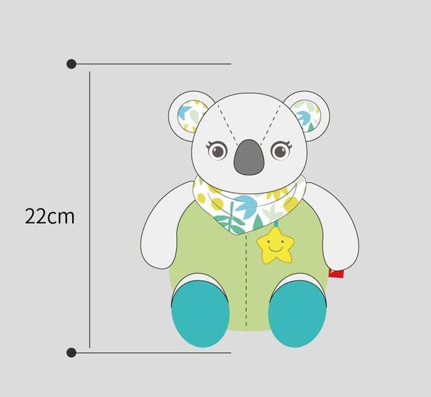 М'яка іграшка-брязкальце Коала Suncradle Різнокольоровий (7420) - фото 2