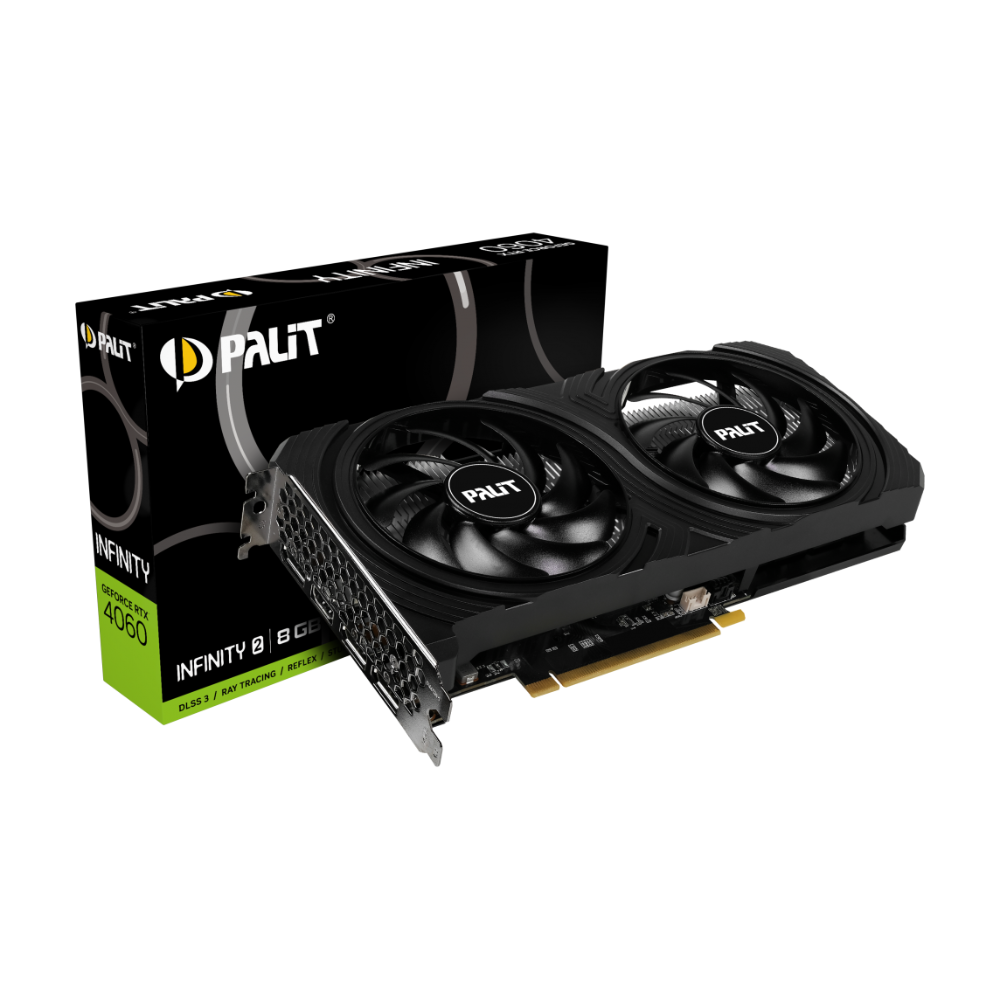 Видеокарта Palit XPERTVISION RTX4060 INFINITY 2 8 Гб GDDR6 2460 МГц - фото 8