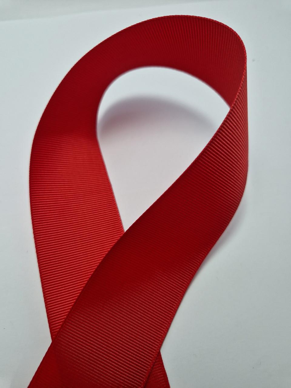 Лента репсовая 4 см Красный (1852855216)