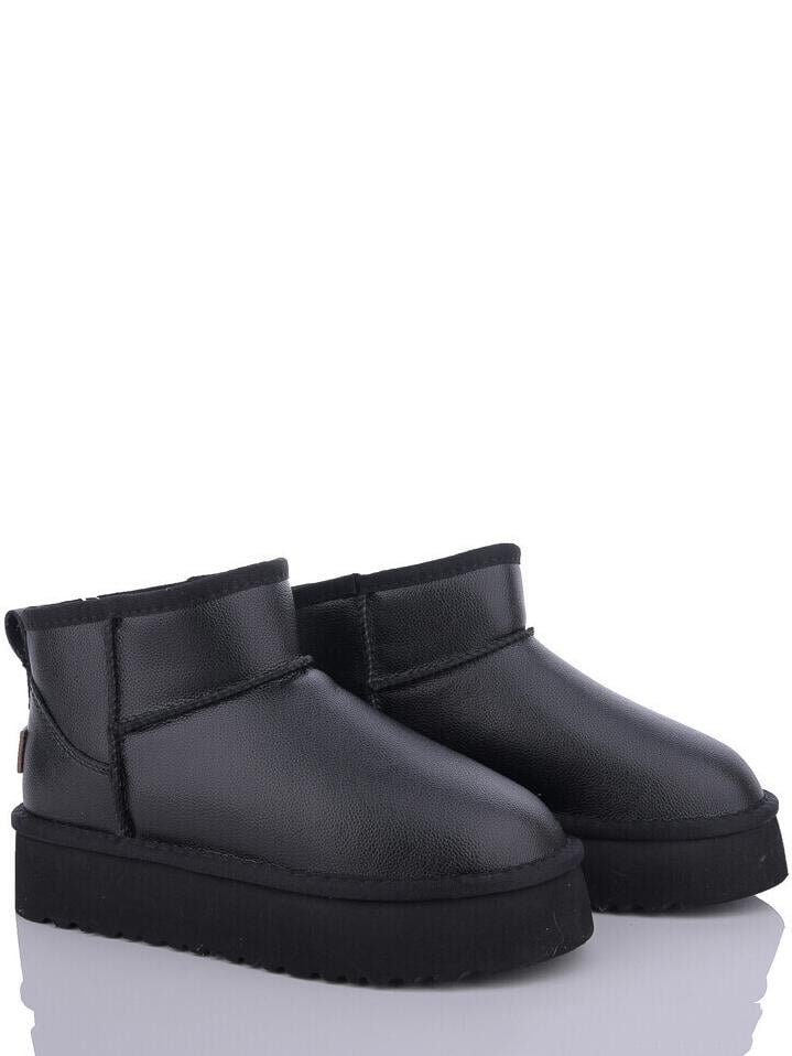 Шкіряні уггі на овчині ITTS AN801-6 р. 38 Чорний