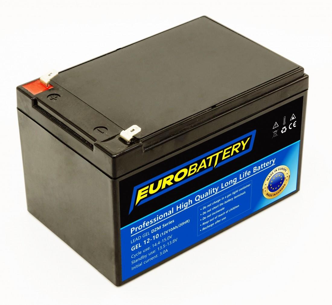 Акумуляторна батарея гелева EuroBattery 12V 10 Ah (11627)