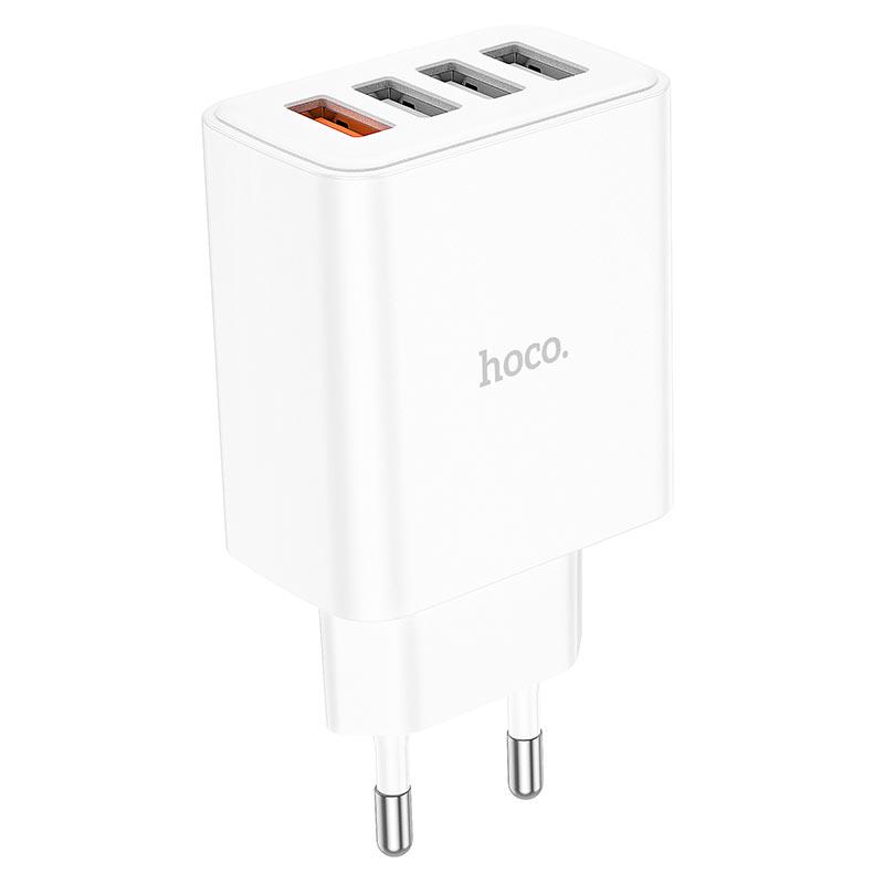 Зарядний пристрій для телефону Hoco Fuerza four port C102A 28,5W White (12586820)