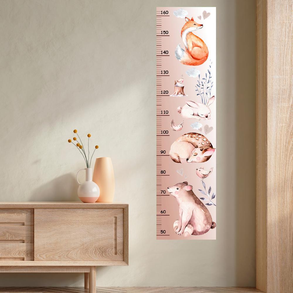 Наклейка-ростомер детский LIPKO Лесные звери виниловая 30х115 см (080)
