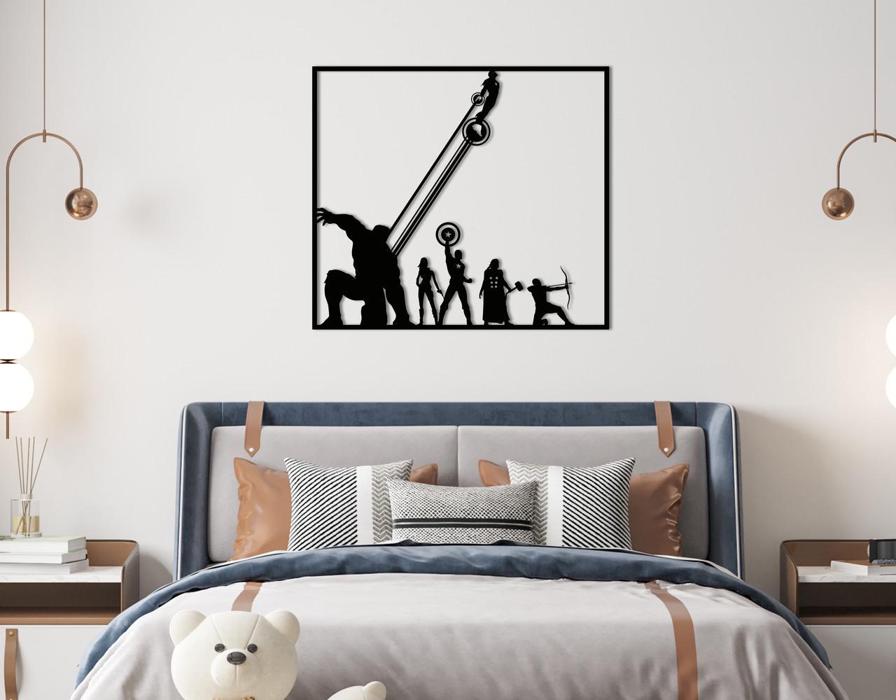 Декоративное панно на стену Upwood Decor Avengers 2 35х38,5 см Black (1524325652)