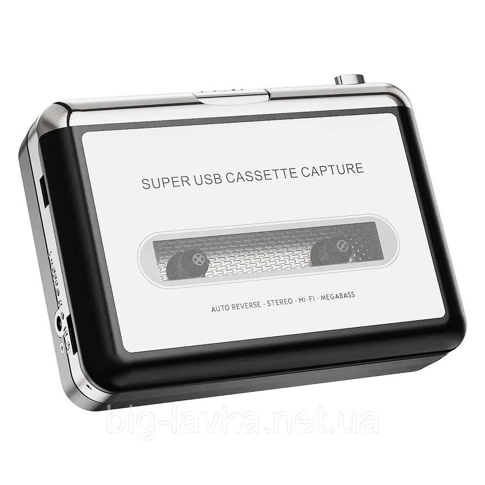 Плеєр касетний USB Logilink Walkman Cassette Player з оцифровкою аудіокасет MP3 Сірий (MK001074) - фото 3 Плеєр касетний USB Logilink Walkman Cassette Player з оцифровкою аудіокасет MP3 Сірий (MK001074) - фото 3