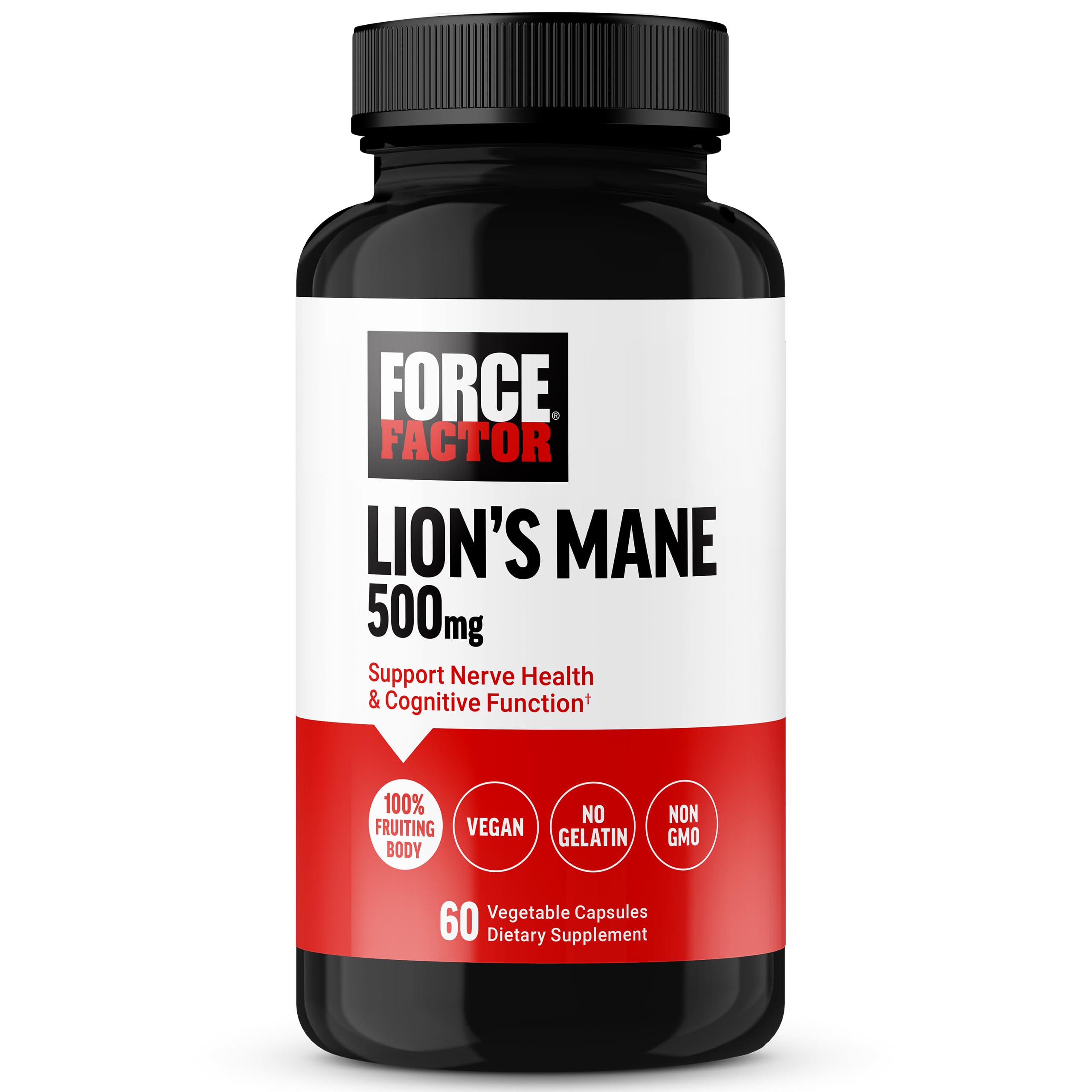 Ежовик гребенчатый Force Factor Lion's Mane 500 mg 60 капсул Ежовик гребенчатый Force Factor Lion's Mane 500 mg 60 капсул