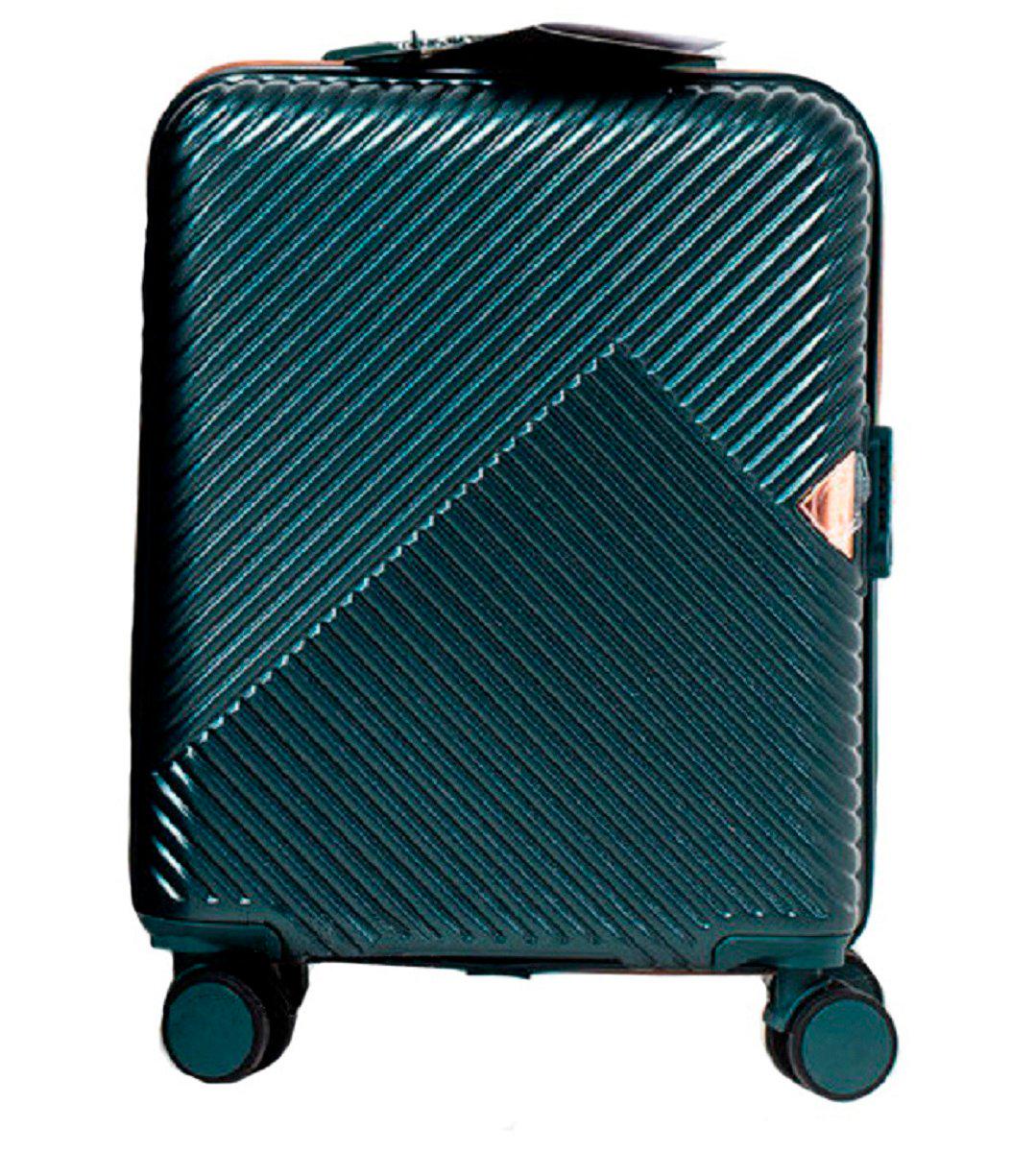 Валіза пластикова Wings wn01 мала темно-зелена Wp00318