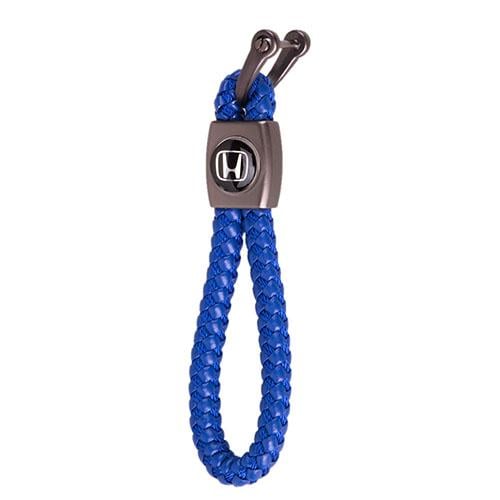 Брелок Vitol Honda плетёный со скобой искусственная кожа Blue (475865)
