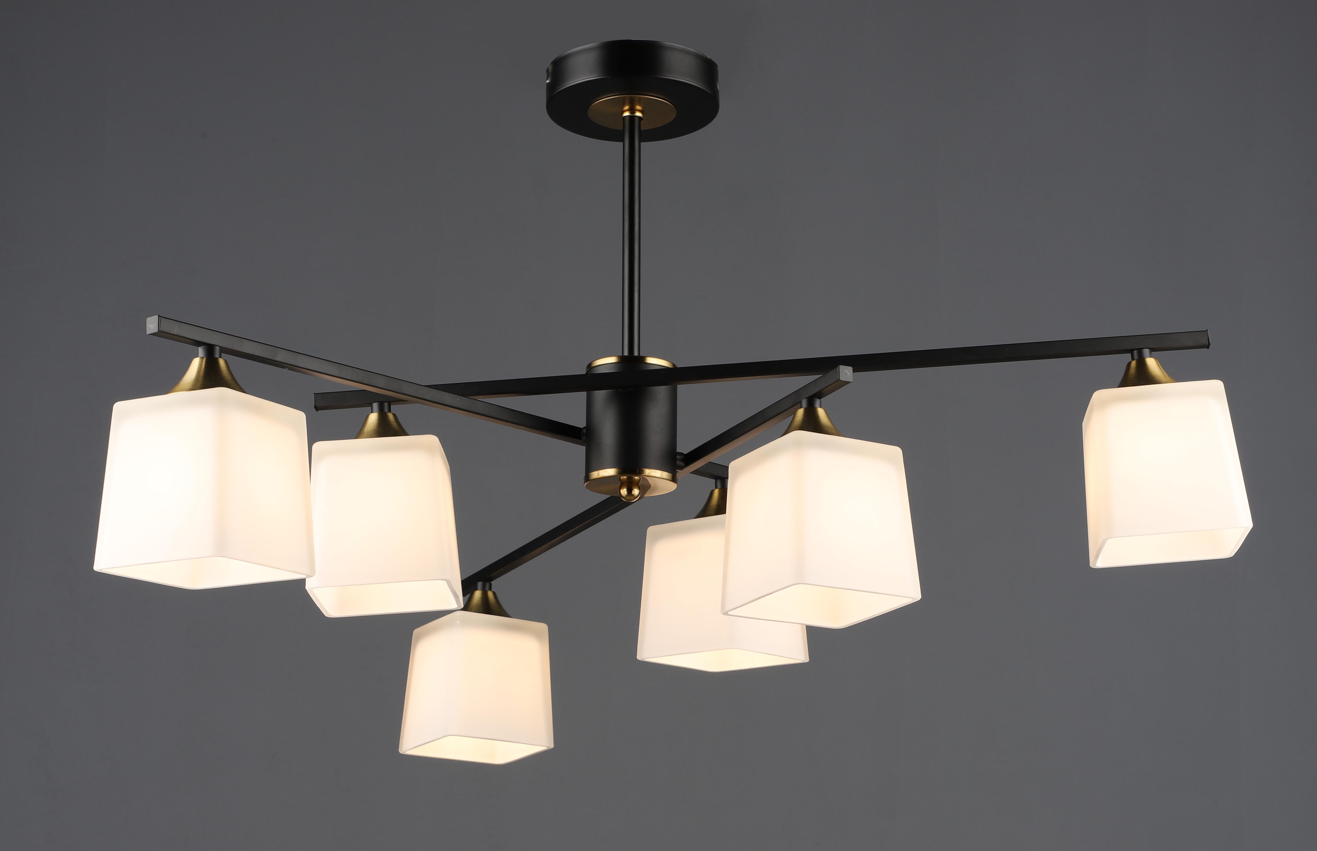 Люстра декоративная на 6 плафонов B N6668/6 BK+COP