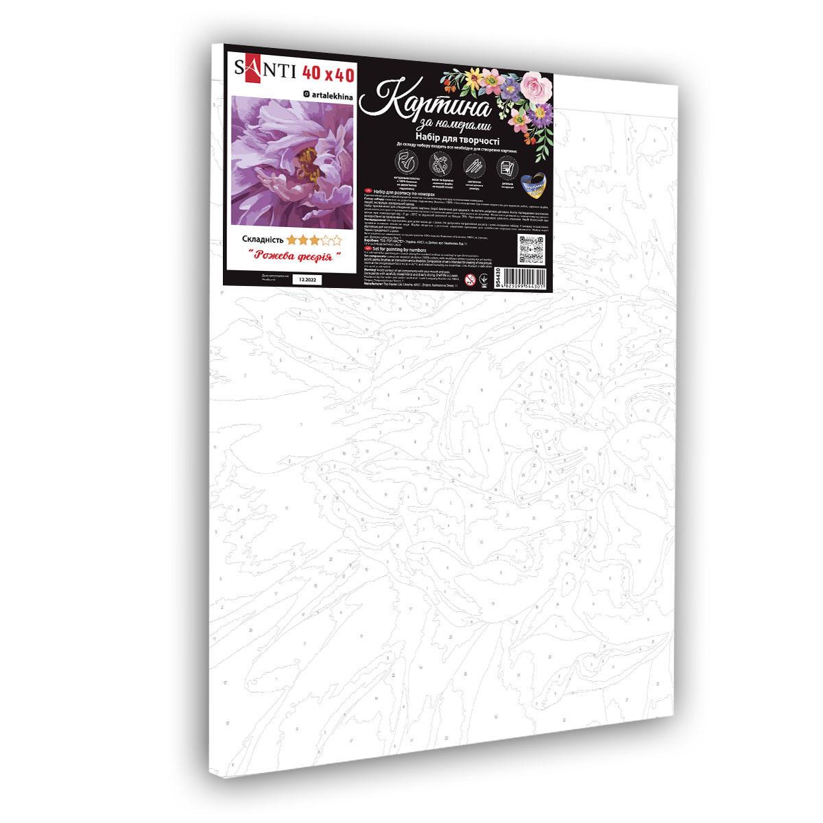 Картина по номерам Santi Pink Extravaganza 40x40 см (Top-954430) - фото 2 Картина по номерам Santi Pink Extravaganza 40x40 см (Top-954430) - фото 2