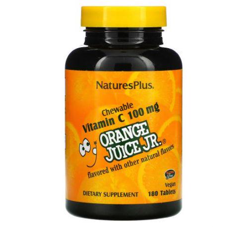 Витамин С Nature's Plus из апельсинового сока 100 мг 180 таблеток (NAP-02472)