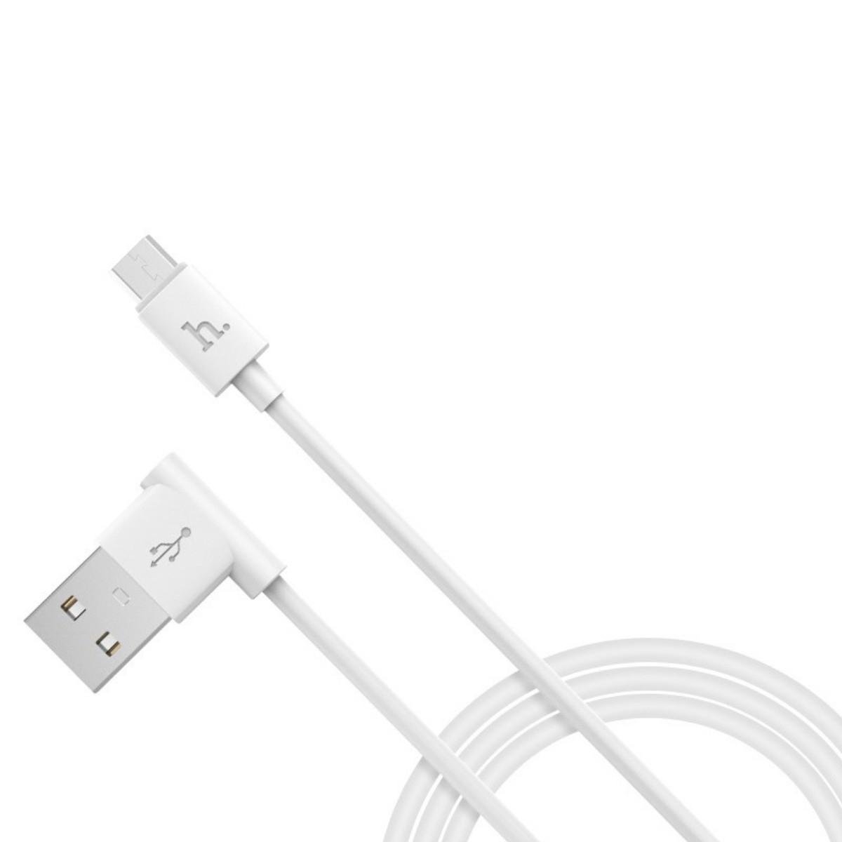 Кабель Hoco UPM10 L shape changing for micro USB White