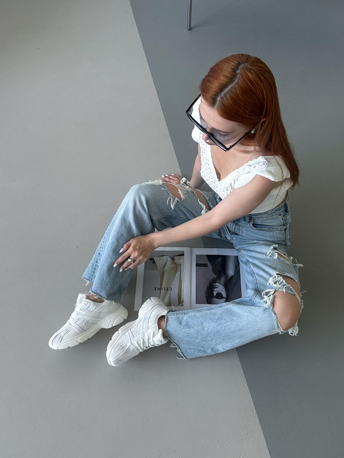 Кроссовки женские текстиль/сетка р. 39 Белый (10235086) - фото 3 Кроссовки женские текстиль/сетка р. 39 Белый (10235086) - фото 3