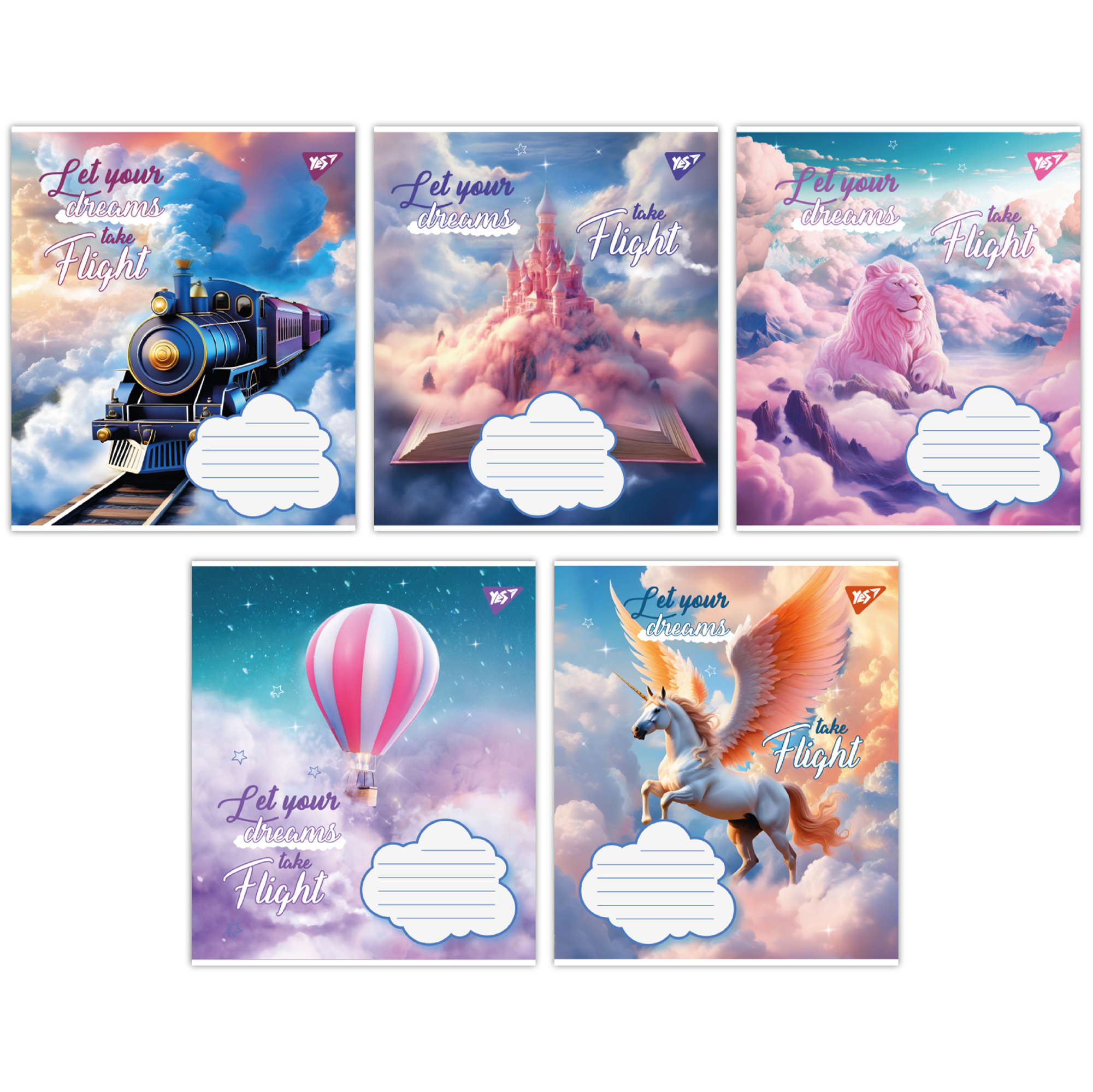 Набор тетрадей школьных YES Let your dreams А5/12 линия 25 шт. (766947)