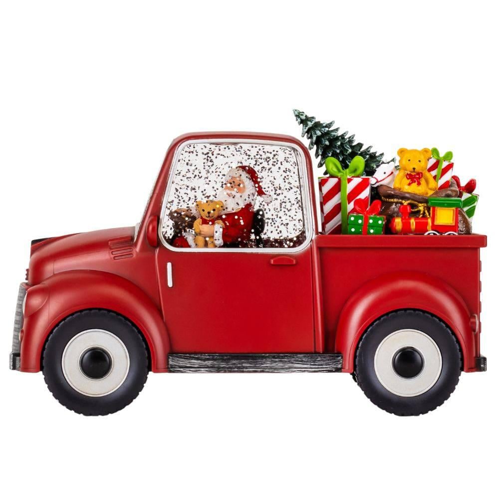 Ліхтар музичний новорічний Машинка від батарейок та USB 22 см (26141093)