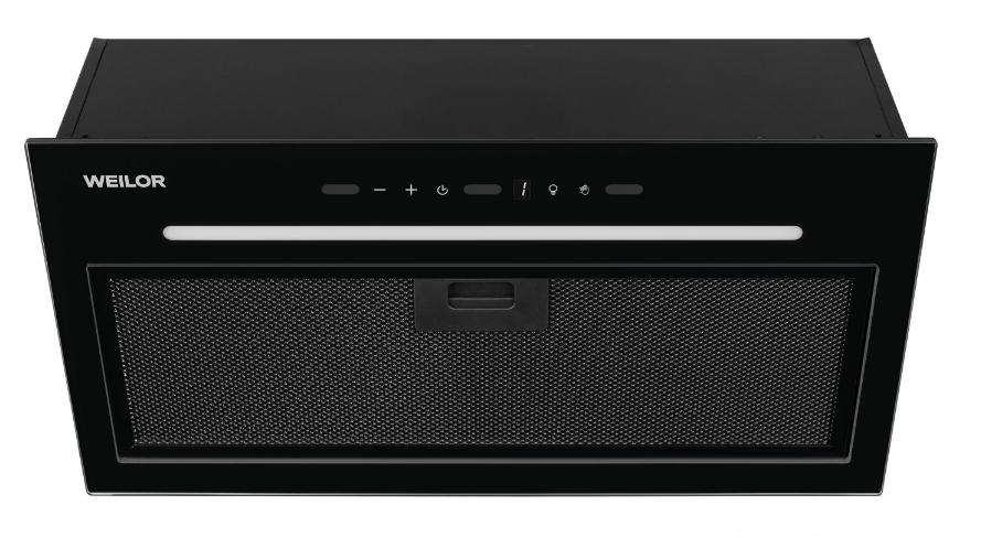 Вытяжка полновстроенная WEILOR LUNA WBG 55 SILENCE Black (36608464)