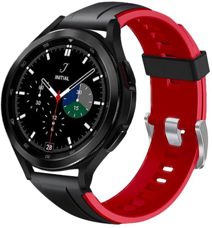 Ремешок Coholl для Samsung Galaxy Watch 4 Classic 46 мм Black/Red (22834-44)